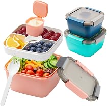 Lunch Box Bento Inox Beowanzk - 3 Compartiments, Micro-Ondable, Anti-Fuite - Pour Enfants & Adultes