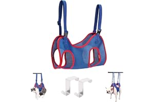 WEEVDRIE Dog Cat Grooming Hammock Harness,Pet Dog Nail Clipping Harness Dog Bathing Harness Grooming Loop for Pet Cutting Nails(S)