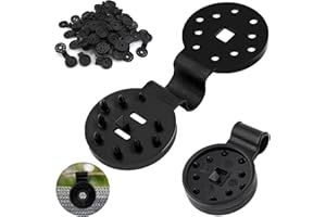 RHZXD 40 Stück Kunststoff-Clips für Schutztuch,Shade Cloth Plastic Clips,Kunststoff Clips für sonnensegel,Spezialclip mit öse für Schattiernetz für Pool,Gartenblumenpflanzen Rasenschatten (Quadrat)