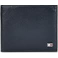 Tommy Hilfiger Elkhom Leather Global Coin Wallet for Men - Navy, 4 Card Slots