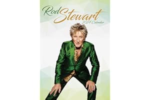 HOLLYWOOD IDOLS Rod Stewart 2024 A3 Rebel Music Wirobound Wall Calendar The Perfect Xmas or Birthday Gift