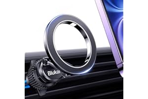 Blukar Uchwyt samochodowy na telefon do MagSafe, [20x N52] Magnetyczny uchwyt na telefon komórkowy do kratki wentylacyjnej w samochodzie, obrotowy uchwyt samochodowy 360°, kompatybilny z iPhone 16/15