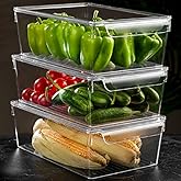 Meleni Home 3-Piece Refrigerator Organizer Refrigerator Organizer Organizer