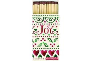 Emma Bridgewater Joy Christmas Extra Long Matches Box, 45 Matches, 11 x 6.3 cm, All Ages