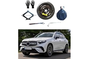 D'ANGELO 1988 Kit Ruotino di Scorta 18" compatibile con Mercedes GLC (2015>) no amg con Cric, Chiave, Guanti e Sacca