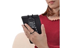 TFY Security Hand Strap with 360°Rotation Metal Ring Finger-Grip Holder & Stand for Kindle E-readers - Kindle HD 6" / Kindle Paperwhite / Kindle Voyage