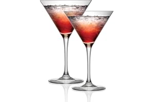 Cristal D'Arques – Lot de 2 verres à cocktail Martini 300 ml, résistants aux éclats, passent au lave-vaisselle, parfaits pour Espresso Martini, Prosecco, champagne et cocktail - P506388