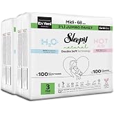 Sleepy Natural Double Soft Avantajlı Mega Paket Bebek Bezi 3 Numara Midi 136 Adet