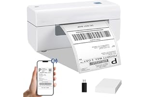 RGiNK 4x6 Thermal Label Printer Bluetooth, Postage, Shipping, Thermal for Small Business, Address Machine for Parcels Compatible with Etsy, Amazon, eBay, UPS