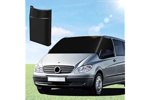 MaxEarn Housse de protection pour pare-brise avant Vito W639 & W447 de luxe 600D Oxford pour pare-brise de voiture, pare-brise, rideau de fenêtre, résistant aux intempéries, anti-UV