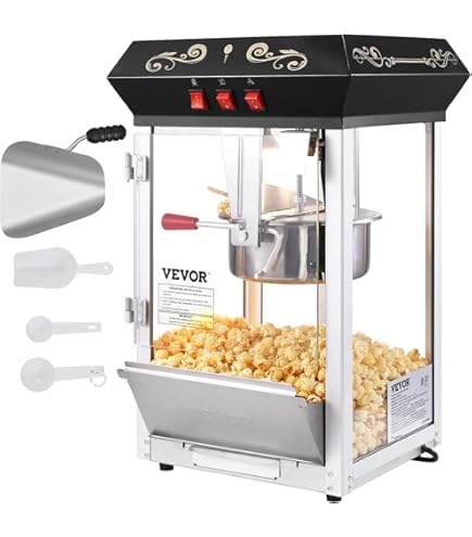 Popcorn machine. Met deze popcornmachine kunt u zoete en zoute popcorn