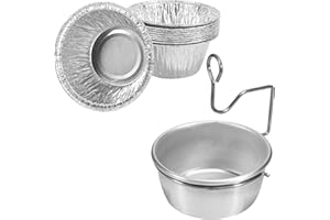 DcYourHome Grease Cup with Clip and 10 Pack Aluminium Drip Insert for Kenmore Grills and Others