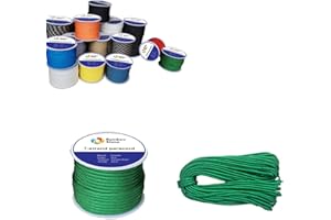 RainbowStone Paracord 7-Strand 550lb Strength 4mm Utility Rope Multiple Color 15/30/50/100m reel…
