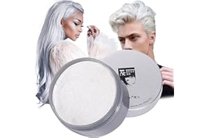 RUIBAVYA Cire Capillaire Colorée Hommes et Femmes Cire Coloration Temporaire Cheveux Cire de Couleur de Cheveux Soluble Dans l'eau Cire Capillaire Naturelle