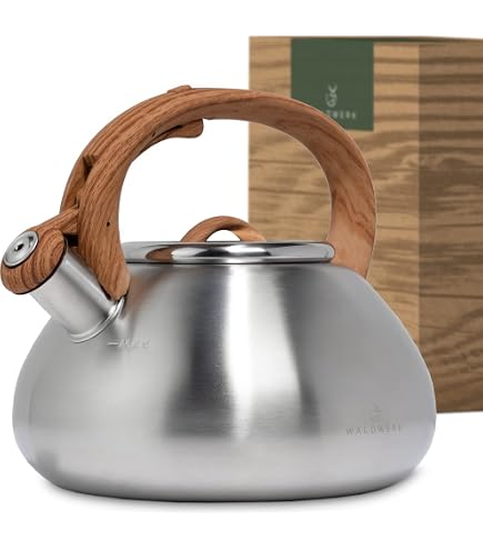 Bouilloire Sifflante Induction 1,8 L Inox - Pour Gaz, Induction, électrique - Poignée Pliable Résistante Chaleur