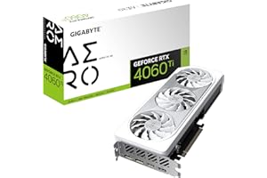 Gigabyte GeForce RTX 4060 Ti AERO OC 8G Graphics Card, 3X WINDFORCE Fans, 8GB 128-bit GDDR6, GV-N406TAERO OC-8GD Video Card