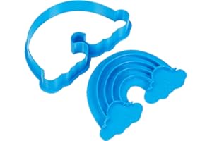 Cuticuter Rainbow Cortador de Galletas, Plástico, Azul, 8x7x1.5 cm