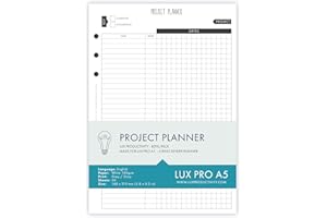 LUX PRODUCTIVITY LUX PRO Refill Packs UK (LUX PRO - Project Planner)