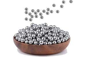 WISCRAFTER Mischkugeln/ Farbmischkugeln Edelstahlkugel, 100 Stück rostfreie stahlkugeln Edelstahl Mixing Balls, 5,5 mm Paint Agitator Bälle Ideal als Miniatur Acrylfarbe Flaschen Beads für Warhammer 40K und DND