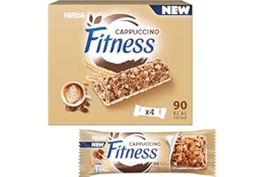 FITNESS Cappuccino Barrette Cereali Integrali gusto Cappuccino, 4 Barrette da 23,5g (94g)