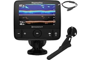 Raymarine E70320 Dragonfly-7 Pro Sonar/GPS - 17.8 cm / 7 Inches Built-in Down Vision, CPT-DVS without Card