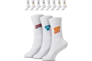COOL SOCKS CLUB Lustige Socken mit Motiv (3 Paar), Geschenke für Frauen & Männer, Fun-Socken aus Baumwolle, Tennissocken für Damen & Herren