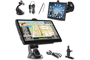 VEXNOOK 7 Inch GPS Navigator Sat Nav - 2025 Latest UK Map Sat Navs for Cars, Trucks and Buses,HD TFT Touch Screen HGV Satnav, Voice Turn Directions, Postcode Search, Lifetime Free Updates