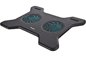 Trust Xstream Breeze Support de Refroidissement pour Ordinateur Portable 10" à 16" - 2 Ventilateurs intégrés