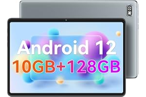 ‎BLACKVIEW Blackview Tablet 10 Zoll, Tab7 Pro Android Tablet 10GB RAM 128GB ROM mit 4G LTE & 5G WiFi, Pc 1920 * 1200 FHD+ Display, 6580mAh Akku 13MP+8MP Kamera 1TB TF erweitern, Face ID/GPS/OTG/Typ-C, Grau