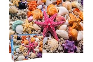 HUADADA Puzzle 1000 elementów, dla dorosłych i dzieci od 14 lat, puzzle rodzinne High Difficulty, Starfish Walking Puzzle to wspaniały prezent dla dorosłych