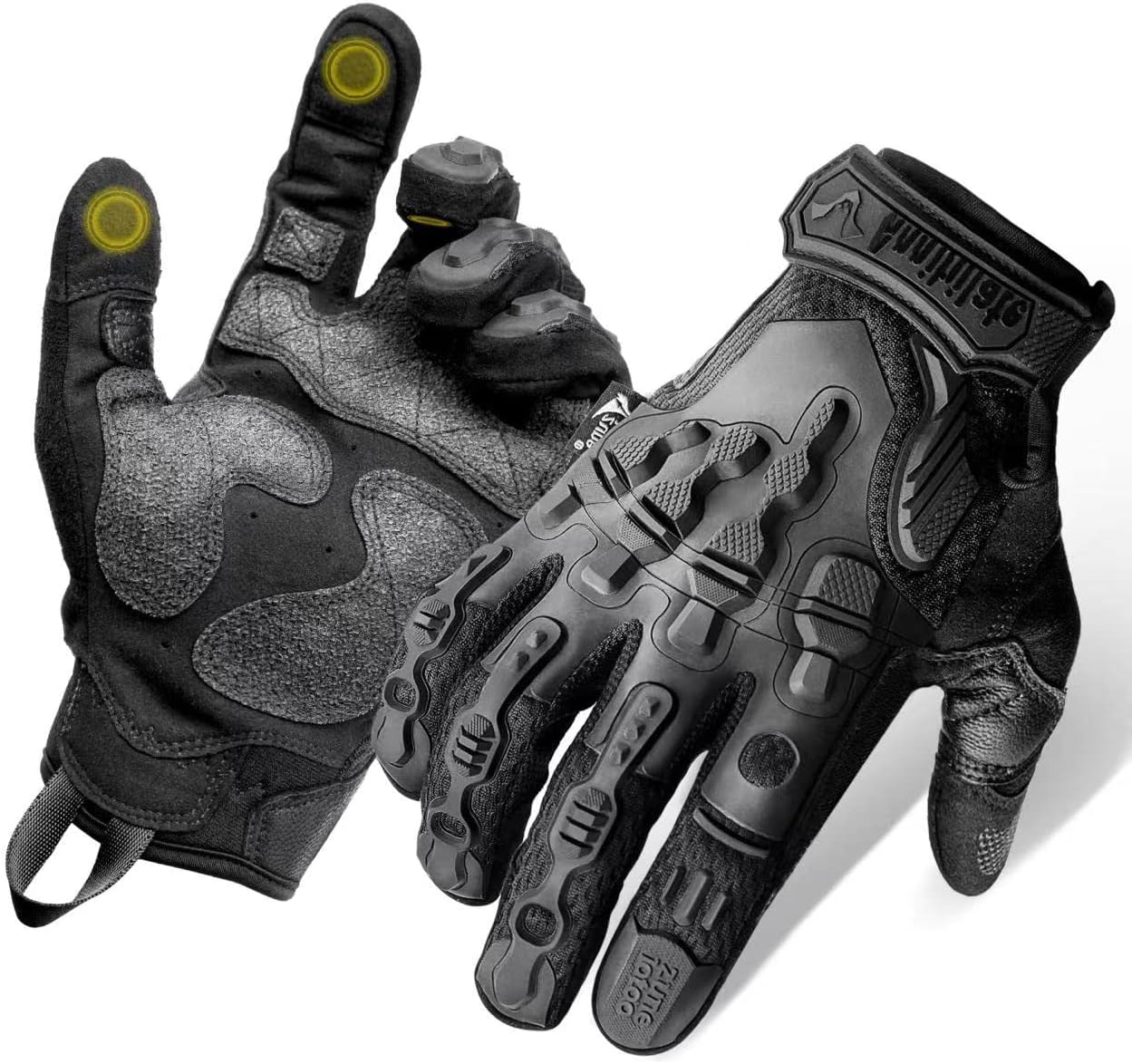 Zune Lotoo Guantes Tacticos Militar, Guantes Airsoft Tácticos Compatibles con Pantalla Táctil para Hombre y Mujer, Guante Moto Verano Transpirable para Airsoft Paintball Motocross Montaña