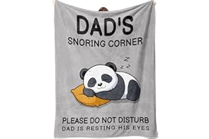 SECOGM Dad Gifts, Father's Day Birthday Gifts from Daughter Son, Fluffy Panda Blanket for Daddy, Dad Presents on Father’s Day Christmas Valentine's, Daddy Blanket Gift, 50 x 60 IN