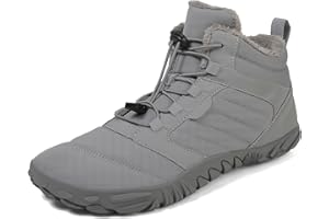 FlexEase Barefoot Botines Invierno Botas Montaña pour Hombre Mujer Botas Nieve Comodos Cálido y Antideslizante 35-47 EU