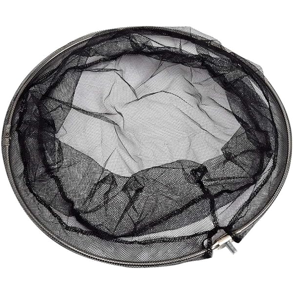 Testa Per Rete Da Pesca In Acciaio Inox - 40 Cm, Pieghevole, Con Vite Universale