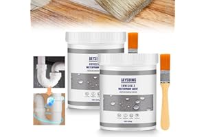 AN-WATTY 600g Silicone Trasparente Sigillante, Colla Impermeabile Trasparente Per Esterni, Guaina Liquida Trasparente, Sigillante Perdite Acqua, Impermeabilizzante Trasparente