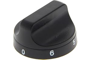 GTAPIECE Bouton noir gradué de 0 à 6 compatible pour kitchenettes sans marque et PYRAMIS