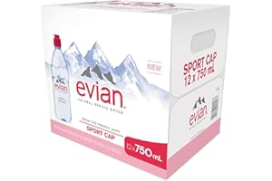 Evian acqua di sorgente naturale (750 ml EA., 12 PK.)