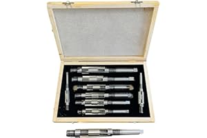 Rahish Tools Adjustable Hand Reamer Tool H4 to H12 Sizes - 15/32" to 1-3/16” Reaming Tool for Precise Hole Finishing with Carbon Steel Blades - Hand Tools Reamers for Metal & Wood - 11.90mm - 30.16mm