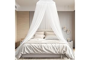 KYZUZIA Zanzariera da viaggio, per lettino, zanzariera sospesa, per culla, per amaca, casa, viaggi, campeggio, protezione dagli insetti (60 x 250 x 1050 cm, bianco)