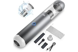 Minthouz Aspirateur Voiture, 17000PA Portable Mini Aspirateur a Main,Multifonctions pour La Maison, La Voiture, Le Bureau