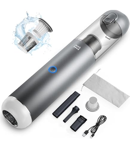 Aspirabriciole Senza Fili HOTO 4-in-1 - 15000Pa, Per Auto, Gonfiaggio, Sottovuoto - Foto 2