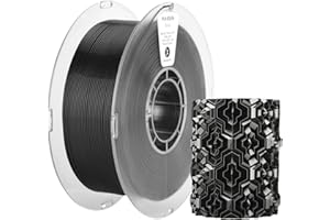 PLA Silk Filament 1,75mm kexcelled, Surface en Soie, Brillance soyeuse, High Tenacity, Upgrade 3D Printing Filament, Précision Dimensionnelle +/- 0,03mm, Bobine de 1kg (2,2lbs), Noir