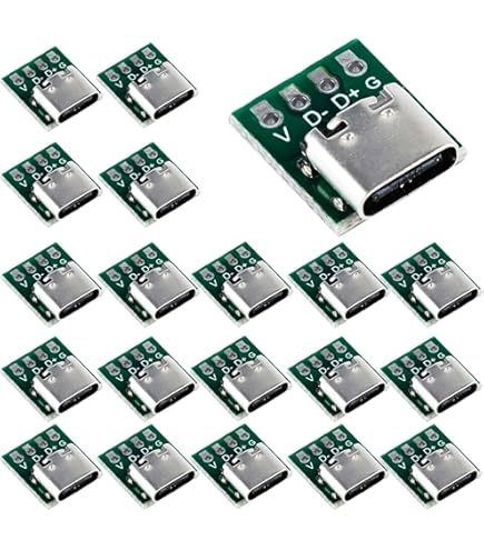 10Pcs Adattatore USB Type-C A DIP PCB - Connettore Femmina Per Scheda Di Test E Saldatura - Foto 11