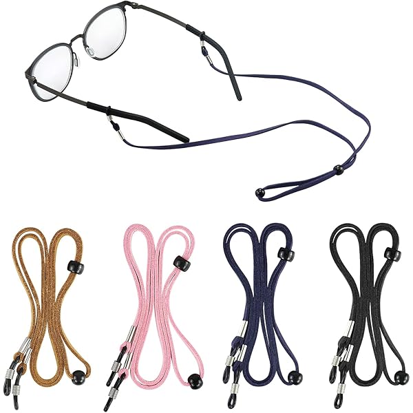 Catene Per Occhiali Antiscivolo - 3 Pezzi In Pelle Regolabile - Foto 8