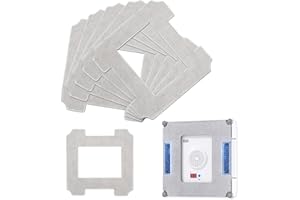 CANCYCC 6 Stück Reinigungspad für Ecovacs Winbot W1 / W1 Pro / W2 / W2 Omni Fensterputzroboter, Wischtücher Reinigungspad für Ecovacs, Mikrofaser Wischmop Reinigungstuch, für Staub Fenstern Effektiv, Flecken