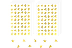 AIEX 1620pcs 1,5cm Autocollants de Récompense D'étoiles, Amovibles Autocollants de Récompense Mini Autocollants D'étoiles pour Étudiants, Enseignants, Enfants (Or)