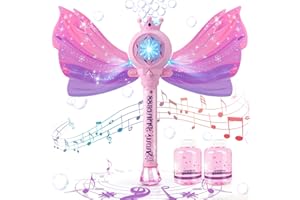 Chridark Toys for 3-8 Year Olds Girls: Princess Light Up Bubble Wand for Kids Gifts for Age 3 4 5 6 7 8 Years Old Kids Birthday Presents Toy for Toddler Ages 3-8 Party Outdoor Bath Bubble Machine