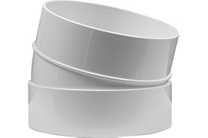 Vent Systems Codo de 100 mm de diámetro, conector de tubo redondo flexible de 15 grados, tubo de ventilación, plástico ABS