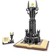 QLT QIAOLETONG Moc Ideas Architecture Klemmbausteine Mit LED,Film STEM The Magic Rings Dark Tower Bausteinen deko Geschenk fü