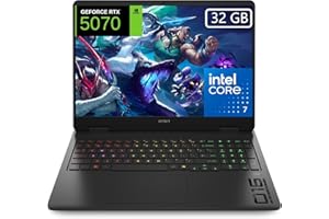 HP OMEN 16-am0001ns - Ordenador portátil Gaming 16" 2K (Intel Core 7-240H, 32GB RAM, 1TB SSD, NVIDIA RTX 5070, FreeDos) - Negro - Teclado QWERTY Español